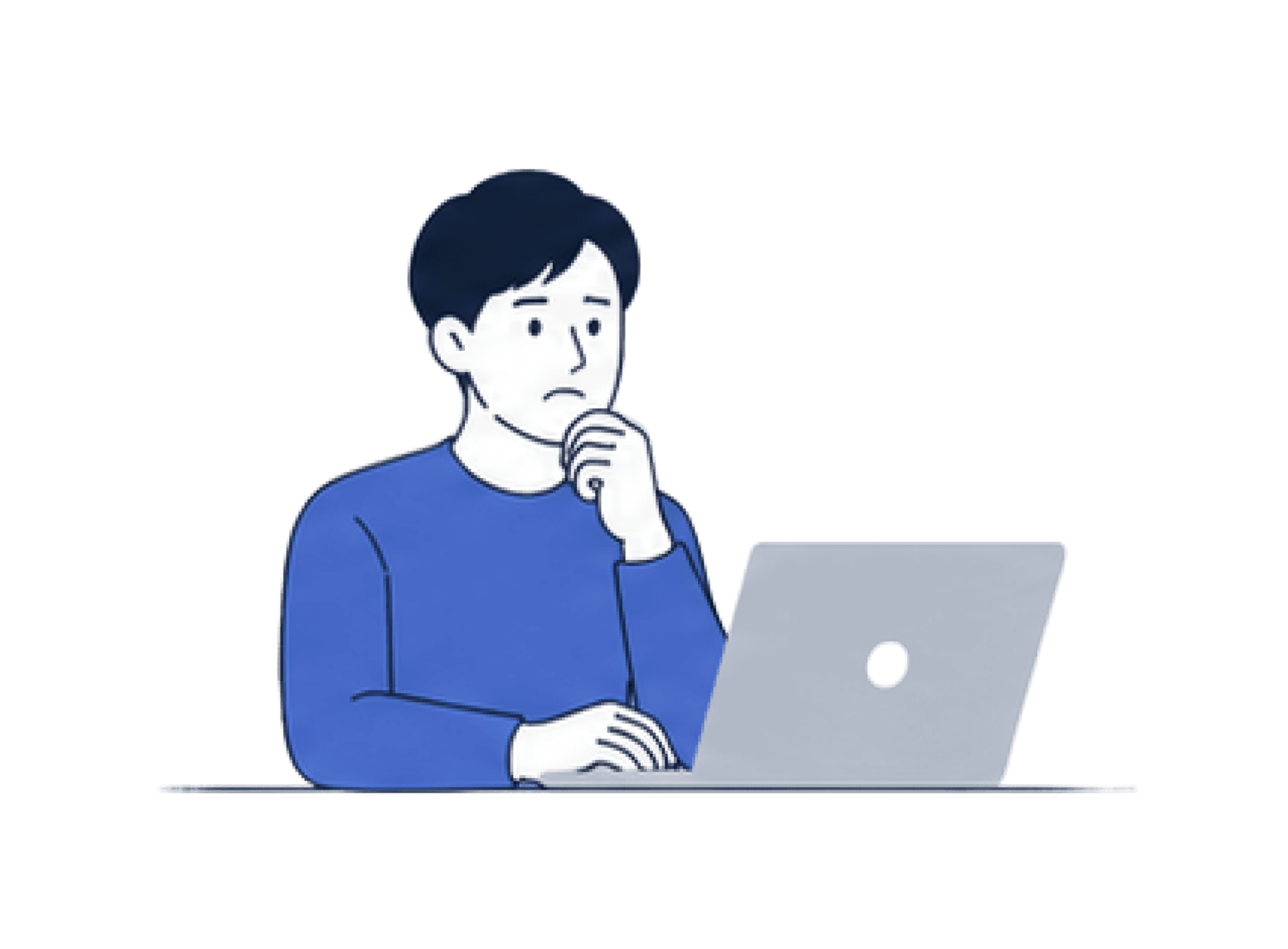 優先順位に迷う担当者のイラスト